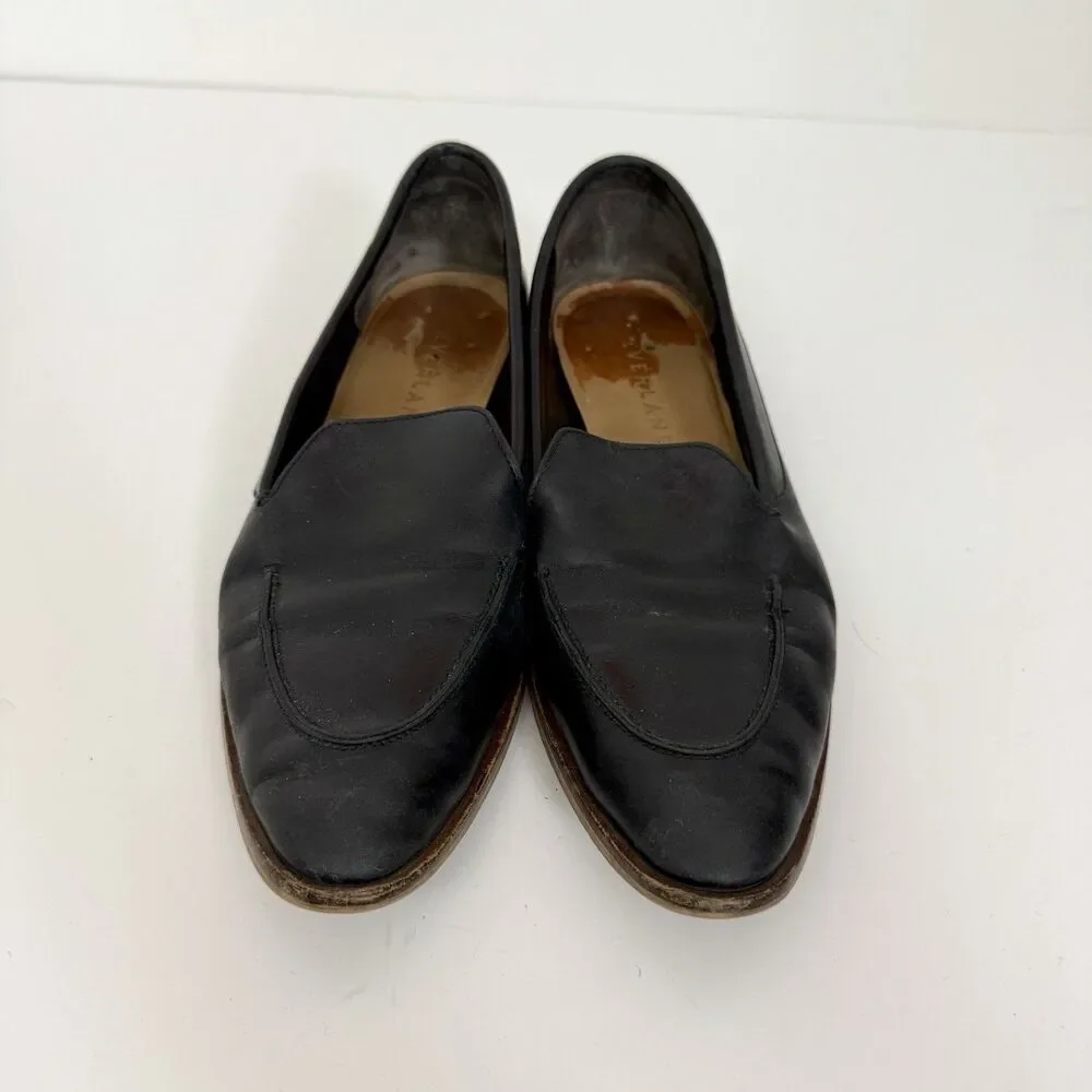 Everlane The Modern Loafer 8.5 Made In Italy Slip On Almond Toe Low Heel Classic